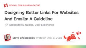 Designing Better Links For The Web — Smashing Magazine